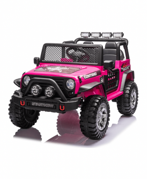 Pink toy sales jeep