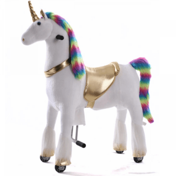 Kijana Ride-On Unicorn Toy - Large Rainbow