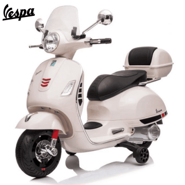 Licensed Vespa GTS 300 Electric Ride-on  with storage box 6V white