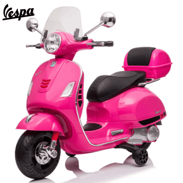 Licensed Vespa GTS 300 Electric Ride-on 6V with storage box pink