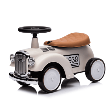 Classic 1930 Push Car for Children - White