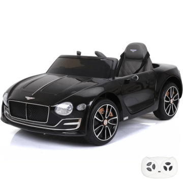 Bentley Continental kinderauto zwart voorkant logo grill koplampen