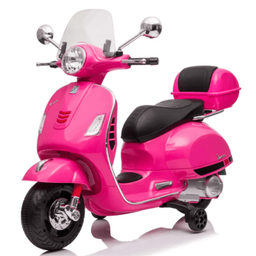 Licensed Vespa GTS 300 Electric Ride-on 6V with storage box pink