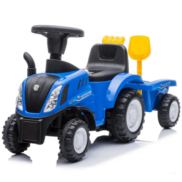 New Holland T7 Foot-to-Floor Tractor with Trailer blue