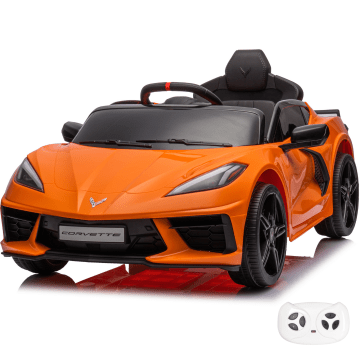 Corvette C8 Electric Kids Car 12V - Orange