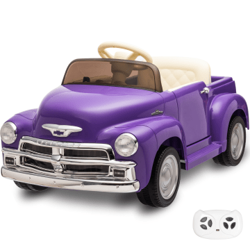 Chevrolet 3100 Ride-on Kids Car 12V - Purple