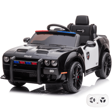 Dodge Charger SRT Ride-on Police Kids Car 12V - Black