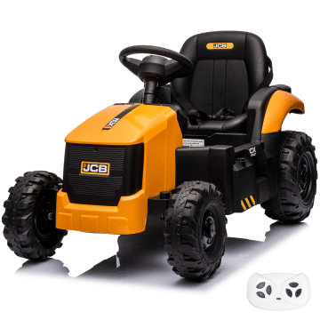 JCB Ride-on Tractor for Kids 12V - Yellow