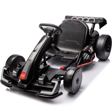 Audi Electric Drift Go-kart for Kids 24V - Black