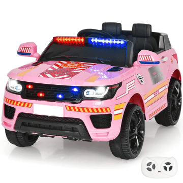 Range Rover-style Police Electric ride-on Toy Car 12V pink